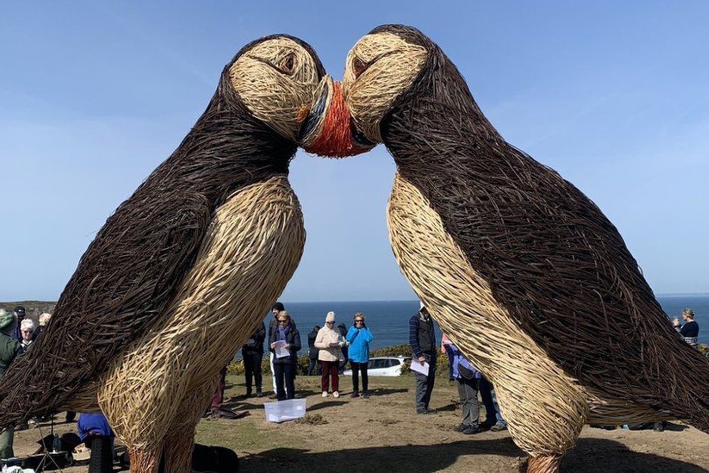 Puffin Statues found along the Plemont Coastal Path